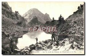 Old Postcard Mrousse On the Banks of the Chemin de Chamrousse has Pra