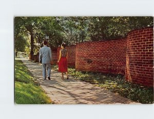 Postcard The Famous Serpentine Wall, University Of Virginia, Charlottesville, VA