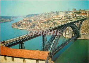 Postcard Modern Porto Portugal Bridge of Dun Luiz