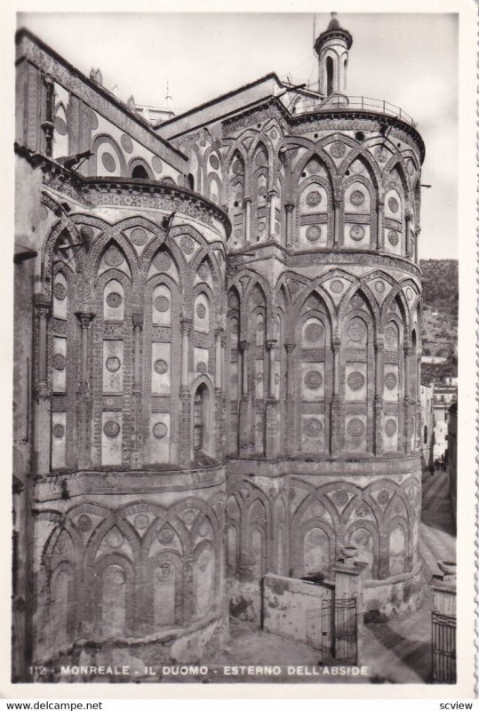 RP; MONREALE, Sicilia, Italy, 1930-1940s; Il Duomo, Esterno Dell'Abside