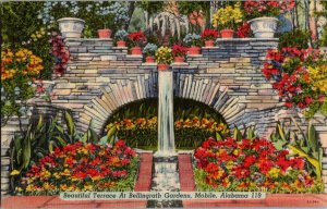 Terrace Bellingrath Gardens Mobile Alabama Vintage Postcard Standard View Card 