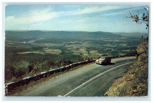 1952 Bends of Shenandoah River, Shenandoah National Park Virginia VA Postcard 
