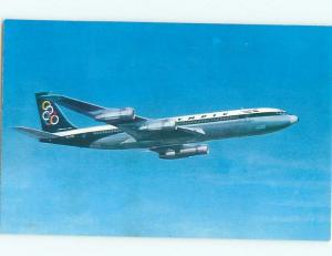 Pre-1980 Postcard Ad OLYMPIC AIRWAYS BOEING 707-320 AIRPLANE AC6257