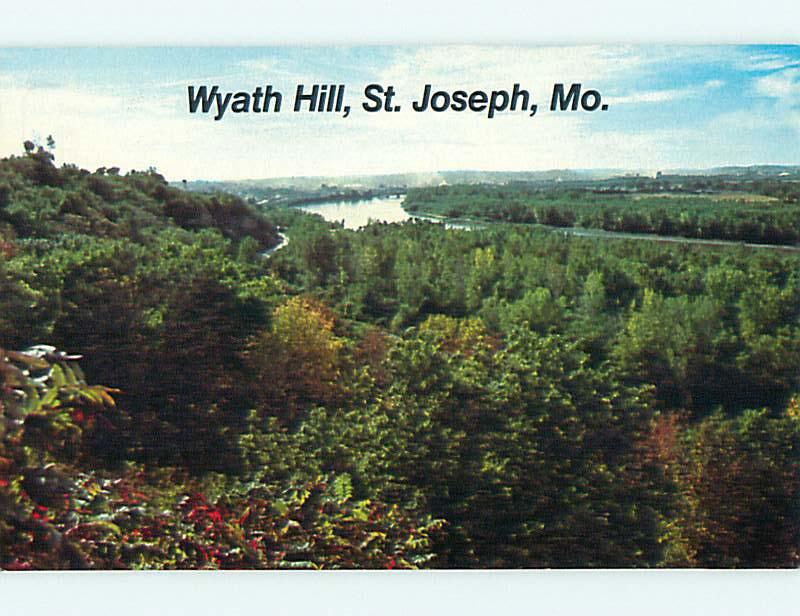 Unused Pre-1980 FOREST OF TREES ALONG RIVER St. Saint Joseph MO t4136@