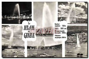 Modern Postcard The Jet d & # 39Eau Geneva