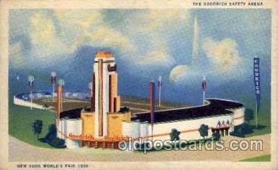 Goodrich Safety Arena New York Worlds Fair 1939 Exhibition 1945 light crease ...