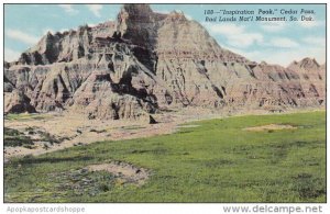 South Dakota Bad Lands Nat'l Monument Inspiration Peak Cedar Pass 1951