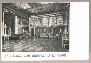 ab0238 - VINTAGE POSTCARD - ROME City: Ball Room - Continental Hotel-