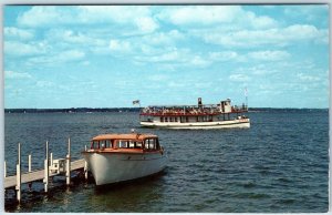 c1970s Arnolds Park, IA The Queen Ship Boat Ferry Tour Okoboji Spirit Lake A320