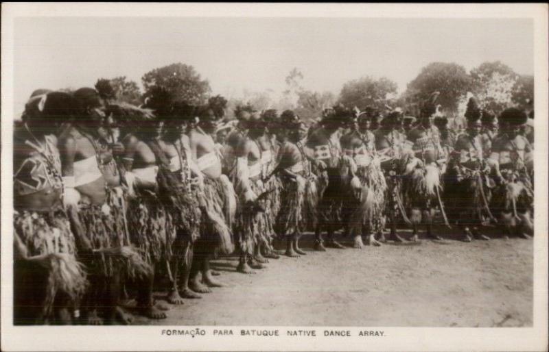 Ethnography Dance - Cape Verde? Batuque Native Dance Real Photo Postcard