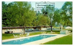 1950s/60s Sportsman's Motel, Restaurant & Cocktail Bar, Russell, MA Postcard