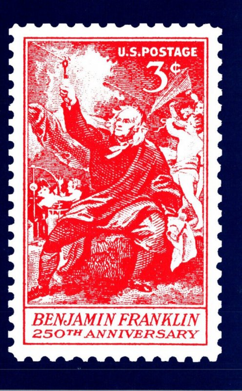 Stamps On Postcards Benjamin Franklin