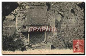 Old Postcard L & # 39Aveyron Peyrusse Interior of & # 39hopital in ruins