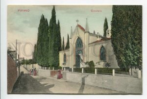 425696 SLOVENIA PIRANO Cemetery Vintage postcard