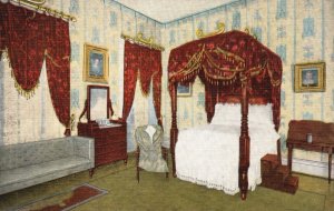 Vintage Postcard Bedroom Gen. Andrew Jackson 7th President Hermitage Tennessee