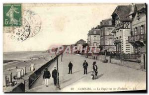 Old Postcard Cabourg La Digue view Houlgtae