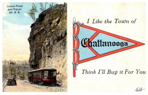 Tennessee  Chattanooga  Pennant, Trolley