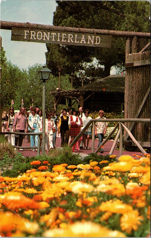 Disneyland Anaheim CA Frontierland Postcard used 1977