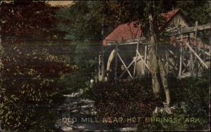 Hot Springs AR The Old Mill c1910 Postcard