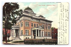 Postcard Court House Waterbury Conn. Connecticut c1907 Postmark