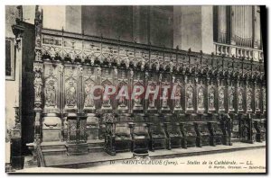 Old Postcard Saint Claude de la Cathedrale Stalls