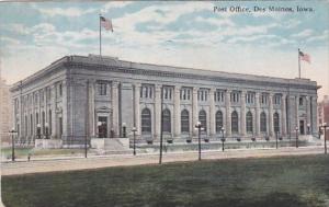 Iowa Des Moines Post Office 1918 Curteich