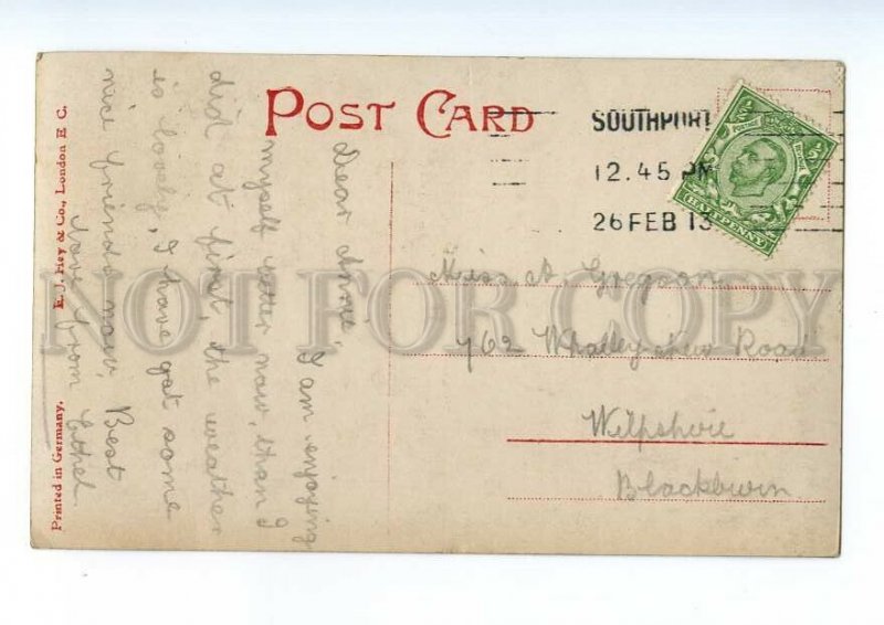 497529 Charming Girl near Huge MIRROR Vintage PHOTO postcard 1913 year