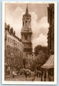 1910 London England Tuck Photogravure Postcard Charles Flower St. Magnus Martyr