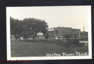 RPPC HORTON KANSAS POWER PLANT VINTAGE REAL PHOTO POSTCARD