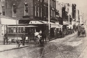 Metropolitan Horsecar Victorian Transport Washington USA Postcard