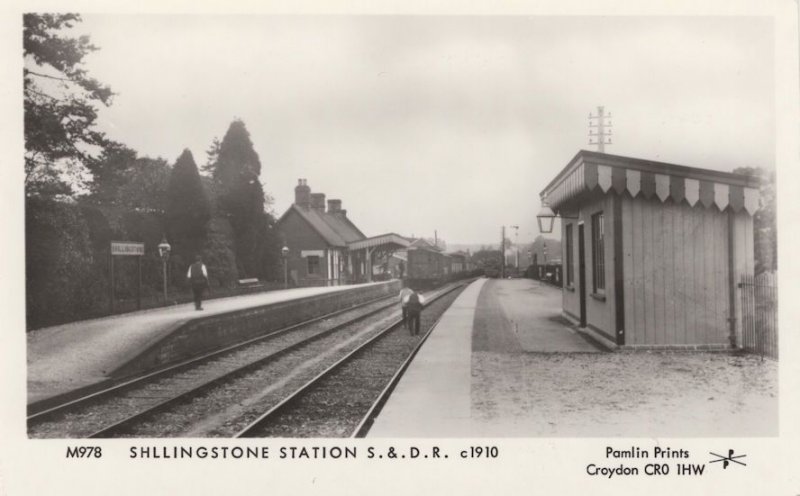 Brighton Road Station Birmingham Train in 1920 Real Photo Postcard