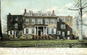 Home of President James Buchanan - Lancaster, Pennsylvania PA Postcard