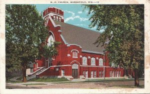 Postcard ME Church Marshfield WI