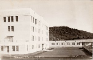 Powell River BC General Hospital & Clinic British Columbia RPPC Postcard F88