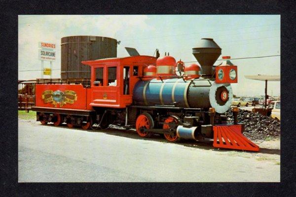 FL Petticoat Junction Railroad Train Loco 9 Panama City Florida Postcard RR PC