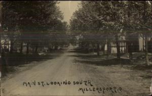 Millersport OH Main St. South c1910 Real Photo Postcard