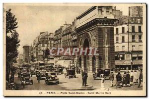 Old Postcard Paris Saint Martin Pote