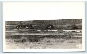 RPPC HAGERMAN, ID ~ 1000 Springs QUARTET FALLS  c1950s Rhodes #789  Postcard
