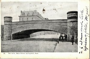 The Arch, Main Street, Springfield MA UDB c1906 Vintage Postcard W11