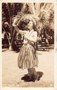 J76/ Hawaii RPPC Postcard c1940s Native Hawaiian Hula Girls 23