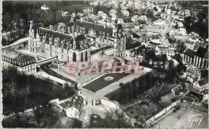 Postcard Modern Plane on Ecouen (Seine et Oise) Le Chateau (House of Educatio...