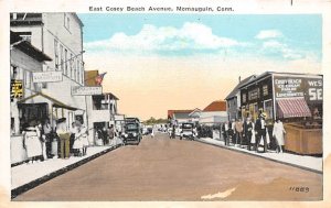 East Cosey Beach Avenue Momauguin, Connecticut, USA Unused stain on card, ima...