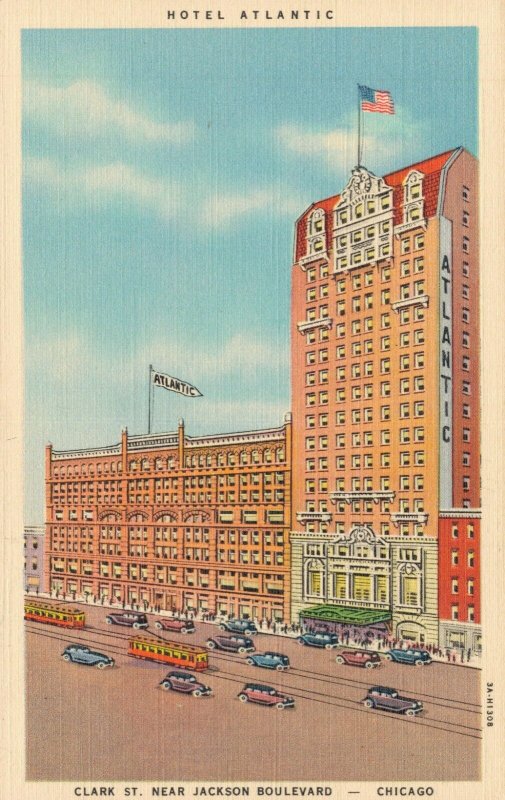 USA Hotel Atlantic Clark St. Near Jackson Boulevard Chicago 04.87