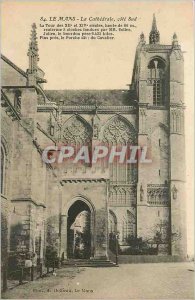 Old Postcard Le Mans Cathedral southern coast