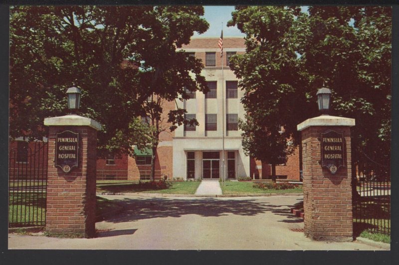 Maryland SALISBURY Peninsula General Hospital Division and Locust Sts ~ Chrome