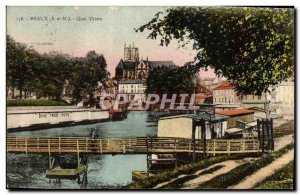 Old Postcard Meaux Quai Thiers