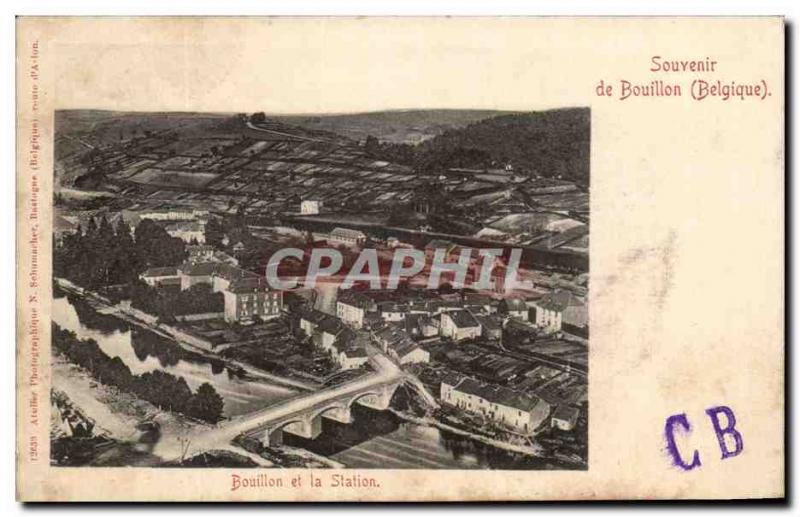 Old Postcard Bouillon Remembrance
