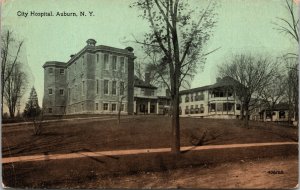 City Hospital Auburn New York Postcard Zepp Estate DB UNP 406785