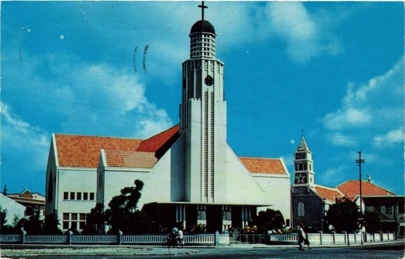 CPM AK Protestant Church Oranjestad CURACAO (729859)
