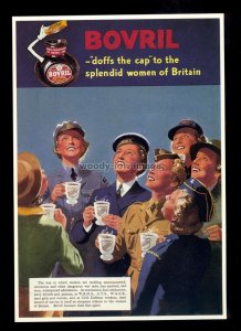 ad3900 - Bovril, for all Women in our British Forces - Modern Advert postcard